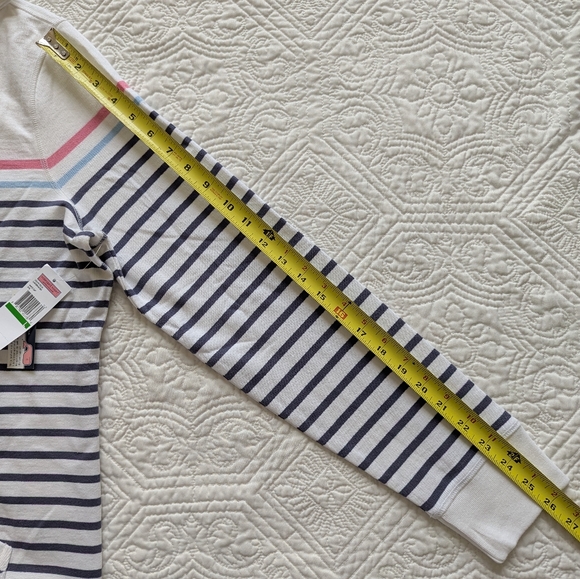 Vineyard Vines Women's Striped Hoodie in White and Navy - Picture 5 of 11